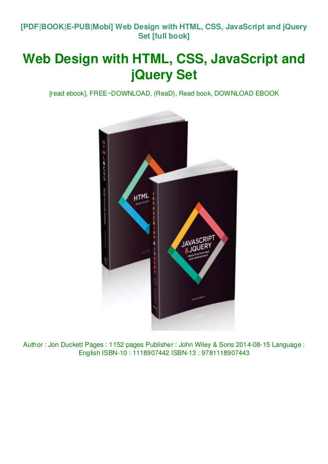 javascript and jquery book pdf